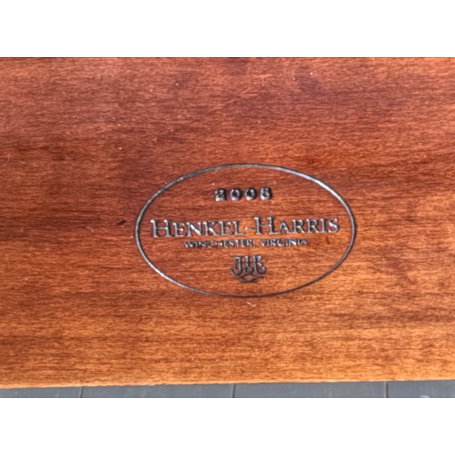 This Henkel Harris mahogany Euro bed is a high-end, traditional, American-made piece known for superior craftsmanship. It...