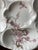 Abstract Vintage MCM French Haviland & Co. Limoges Pink Wildflower Scalloped Oyster Plate For Sale - Image 3 of 4