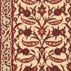 Sample - Schumacher Topkapi Wallpaper in Pomegranate