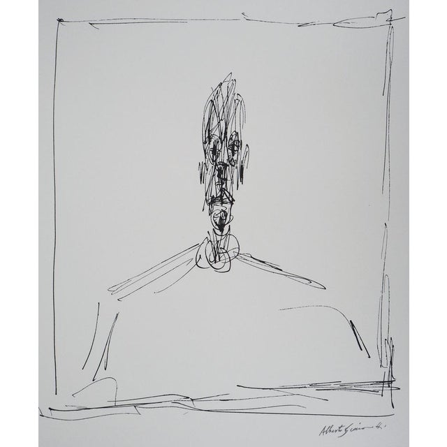 Alberto Giacometti (1901-1966) (after) Bust of a Man Lithograph after a drawing by the artist Signed in the plate On wove...