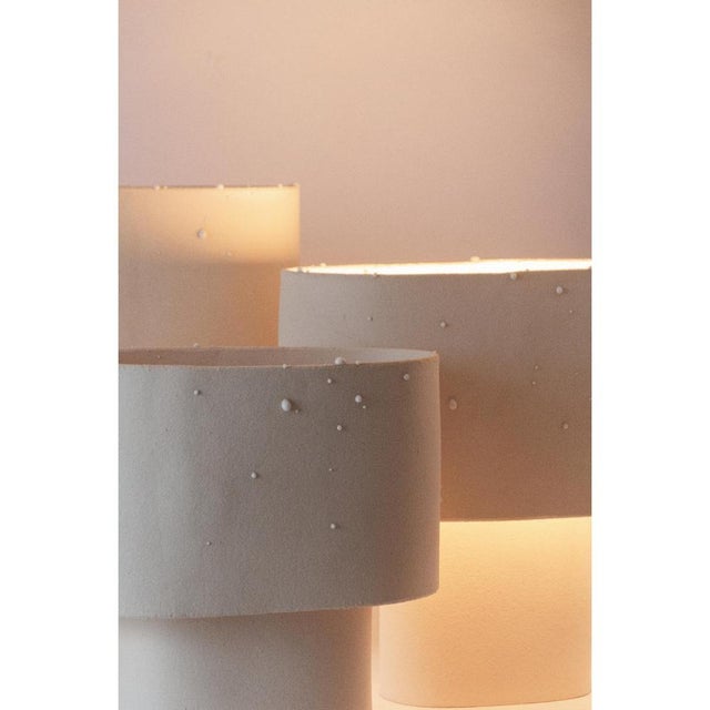 Small Table Lamp in Stoneware with Drops Effect Glaze by Lucas Huillet For Sale - Image 12 of 18