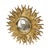 Vintage Gold-Leaf Gilt Sunburst Convex Mirror, 1960s For Sale - Image 13 of 18
