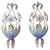 Italian Hollywood Regency Murano Glass Flower Wall Sconces, 1970s, Set of 2 For Sale - Image 17 of 17
