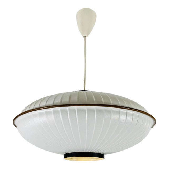 Mid-Century Modern Saucer Shape Pendant Lamp, Italy, 1960s For Sale