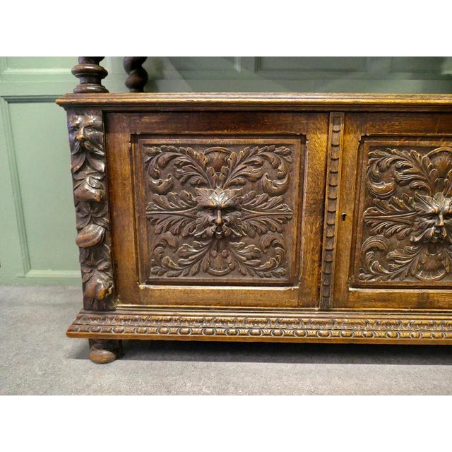 Buffet in Carved Oak For Sale - Image 4 of 8