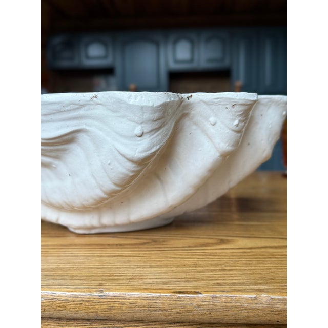 1950s South Seas Stoneware Shell Bowl Planter For Sale - Image 5 of 10