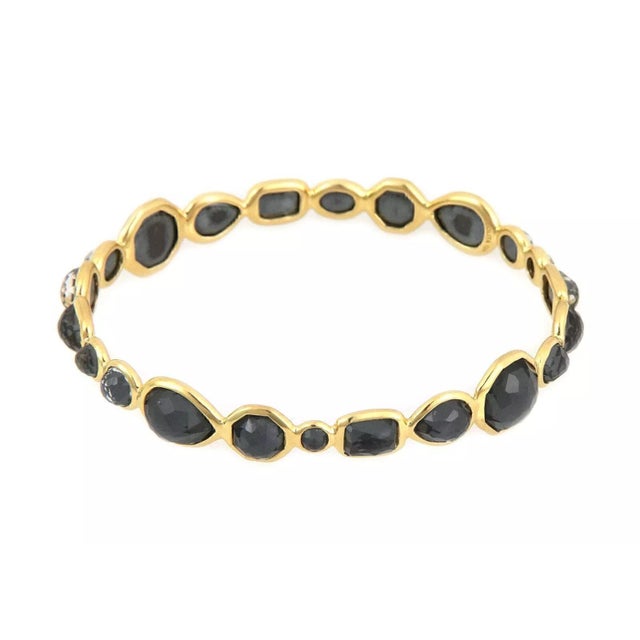 Contemporary Ippolita Rock Candy Gelato Quartz 18k Yellow Gold Bangle Bracelet For Sale - Image 3 of 5