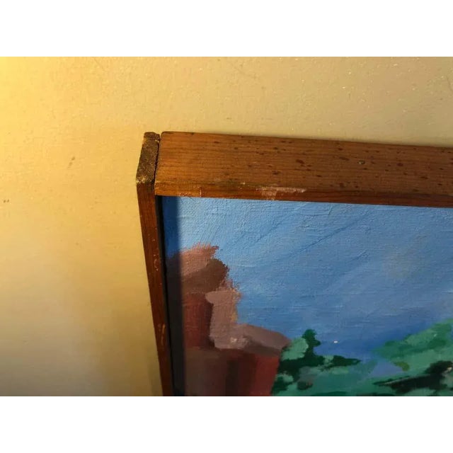 Colorful Mid Century Street Scene For Sale - Image 10 of 13