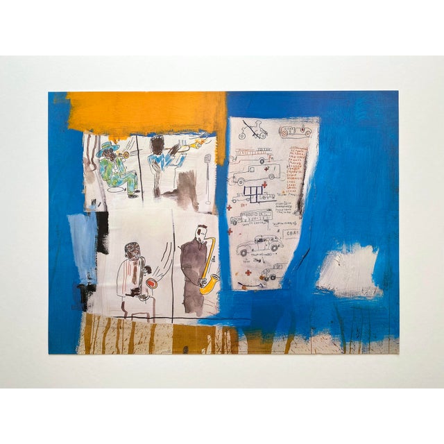 Pop Art Jean Michel Basquiat Vintage 1997 Pop Art Offset Lithograph Print " Worthy Constituents " 1986 For Sale - Image 3 of 14