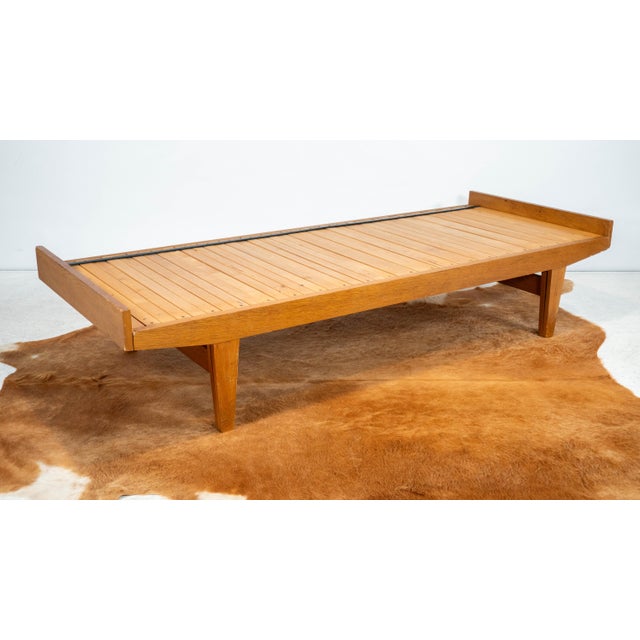 Scandinavian Mid Century daybed designed by Finnish architect Tanu Toiviainen for FDB Møbler, circa 1960s. Nordic...