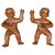 Spanish Carved Polychrome Wooden Cherubs, Baroque, 1650, Set of 2 For Sale - Image 9 of 9