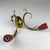 Amazing pair of vintage brass wall lamps made in Italy in the 1950s. The lamp is in good vintage condition. Wiring...
