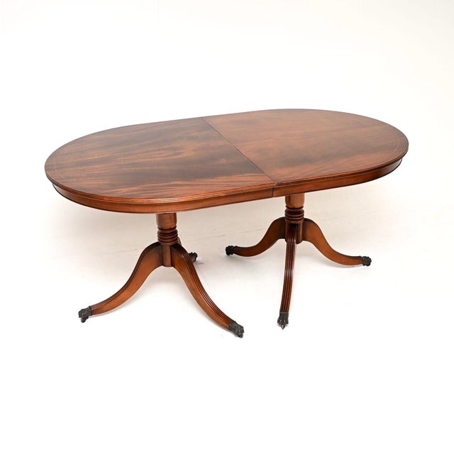 Hollywood Regency Antique Regency Extending Dining Table, 1950 For Sale - Image 3 of 11