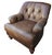 Summer Classics Some Chairs Fill a Space. A Vintage Classic Leather Chair & Ottoman Command It. For Sale - Image 4 of 12