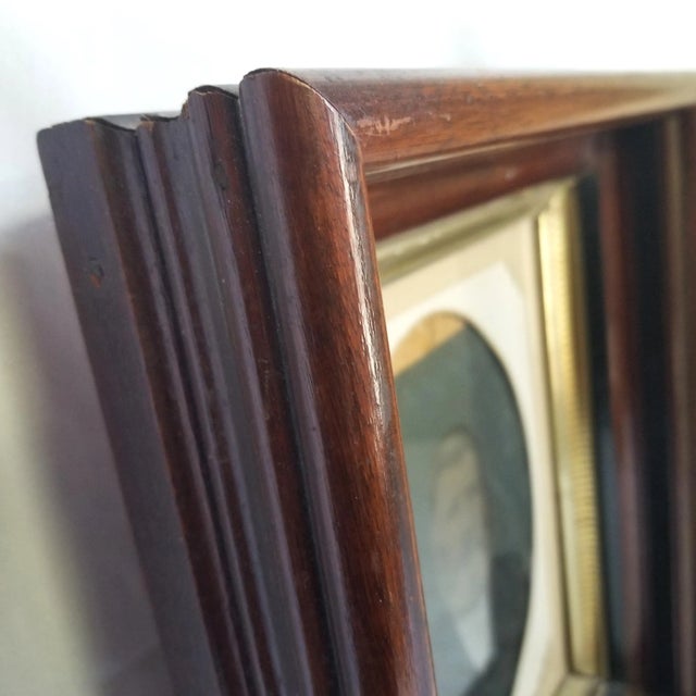 English Early 20th Century Deep Frame With Ornate Mat For Sale - Image 3 of 6