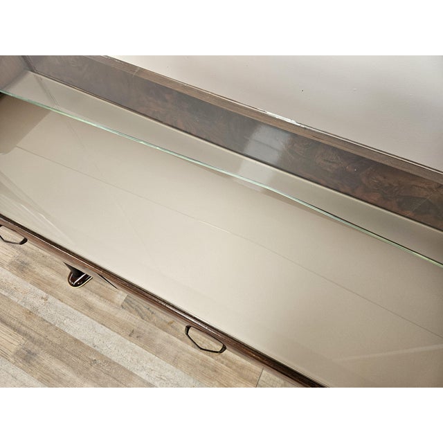 Entrance Dressing Table in Briar Root with Glass Tops, 1950 For Sale - Image 9 of 18