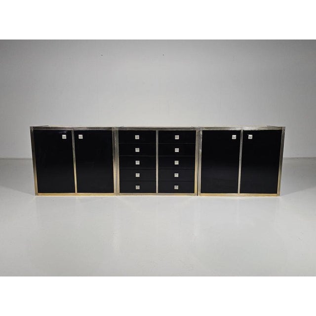 Black Lacquered Sideboard by Renato Zevi, 1970 For Sale - Image 14 of 14