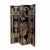 Chinese Black Base Golden Vases Pedestal Theme Floor Screen Divider For Sale In San Francisco - Image 6 of 8