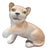 Vintage Porcelain Lion Figurine, 1960s For Sale