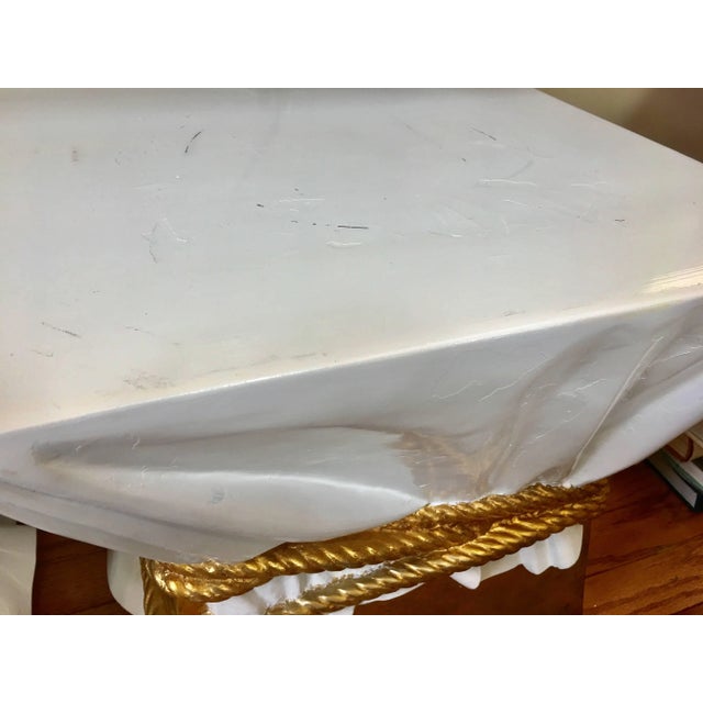 Sculptural Hollywood Regency Style Draped Rope Occasional Tables or Stools For Sale - Image 10 of 13