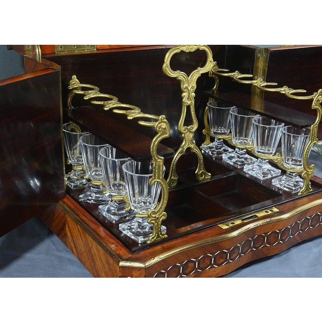 Mid-19th Century Napoleon III Marquetry Liqueur Cellar For Sale - Image 17 of 18