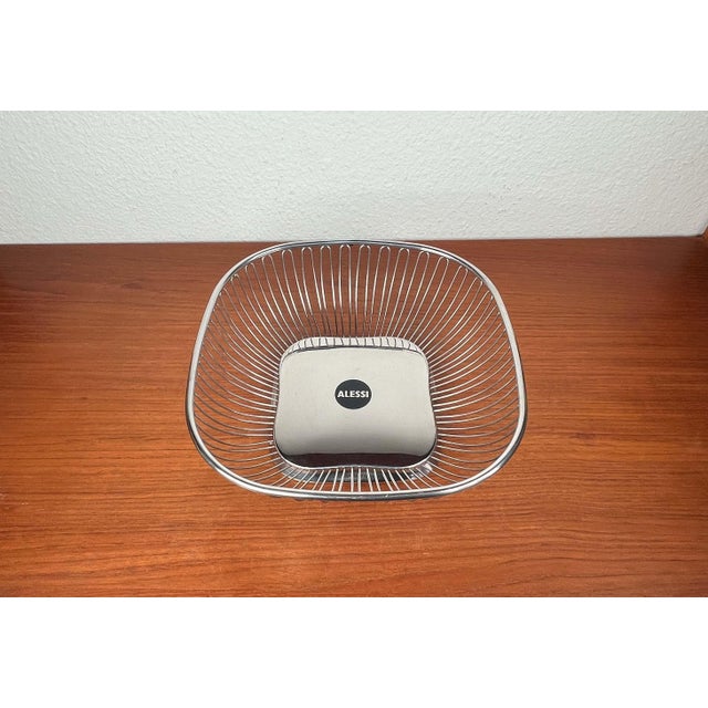 Italian Postmodern Stainless Steel Fruit Bowl from Alessi, 1980s For Sale - Image 15 of 15