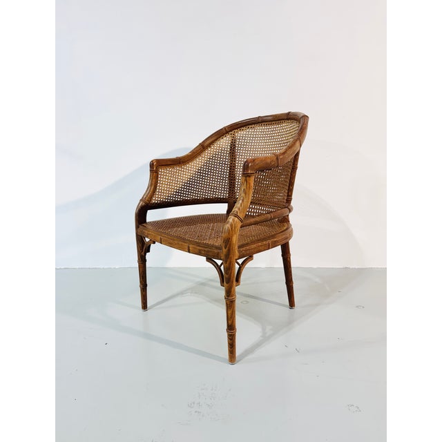 1980s Vintage French Wicker Chair, 1980s For Sale - Image 5 of 12