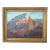 Silvio Silvestri, Listed Artist (1948-2018) Arizona Canyon Mountain Landscape Painting Including the Antiqued Ornate Gold Frame For Sale