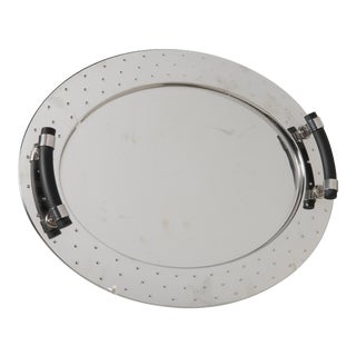 Alessi Chrome Tray Michael Graves Postmodern Italy For Sale