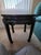 Century Ebonized Pagoda End Table With Chinese Horse Leg & Burl Inlay Chin-Hua Collection