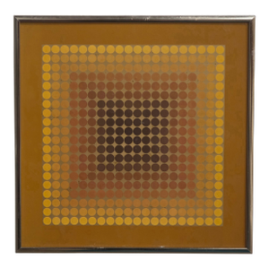 1970s Victor Vasarely Heliogravure CTA-101 Reproduction Print