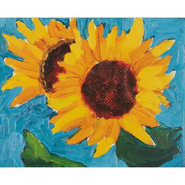 Sunflowers Poster after David Hockney For Sale - Image 3 of 6