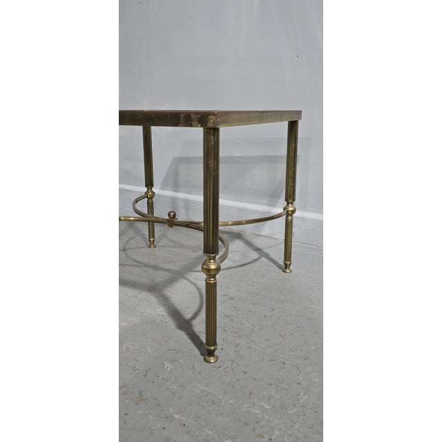 Maison Jansen French Brass Lamp Tables from Maison Jansen, 1920s, Set of 2 For Sale - Image 4 of 11