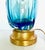 Blue & Clear Seguso Murano Organic Table Lamp For Sale - Image 12 of 15