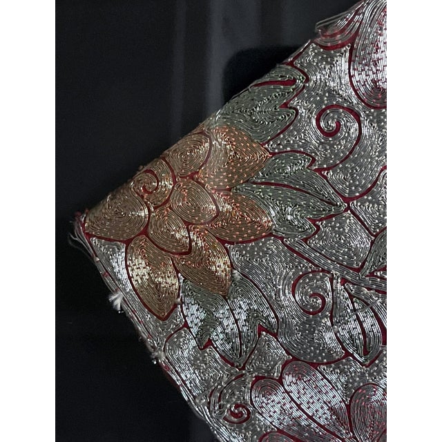 Glass Framed Chinese Embroidery Southern Bridal Jacket For Sale - Image 7 of 18