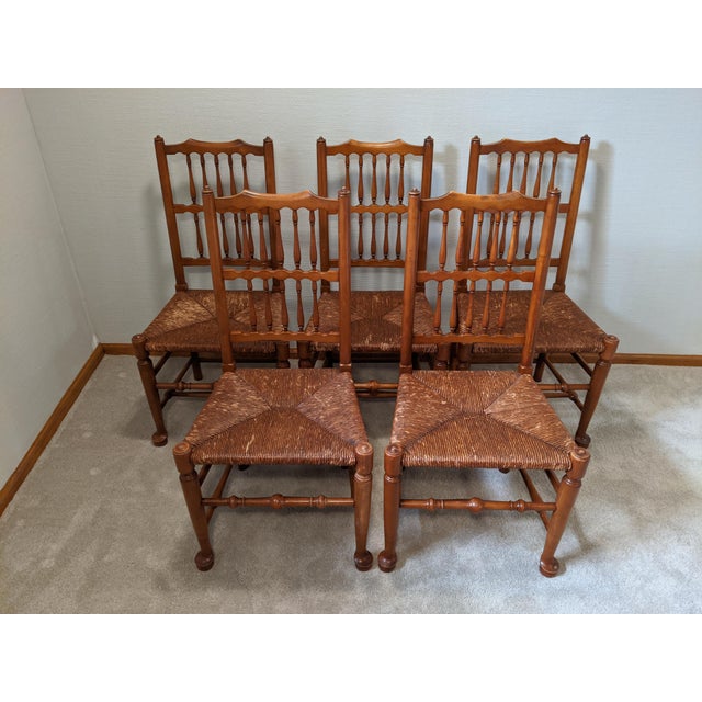 1930s L. & J. G. Stickley Early American Dining Chairs Set of 5