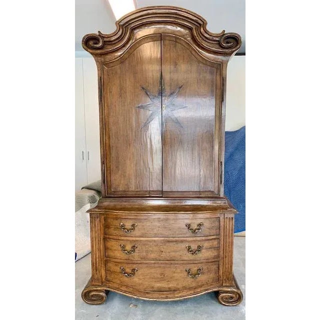 Beautiful piece from Therien Studio Workshops: Portuguese Media Cabinet/Armoire in solid hand planed and distressed...