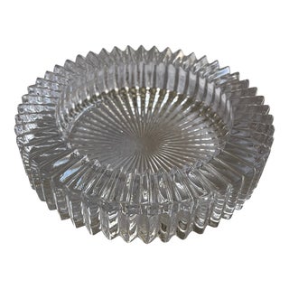 Vintage Crystal Ashtray Catchall For Sale