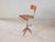 Workstation Chair By Experfi Paris Attributed to Jean Prouvé Steel legs and frame - Original dark red paint - Original ply...