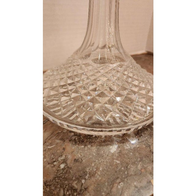 Mid 20th Century Waterford Style Crystal Decanter For Sale In Dallas - Image 6 of 9