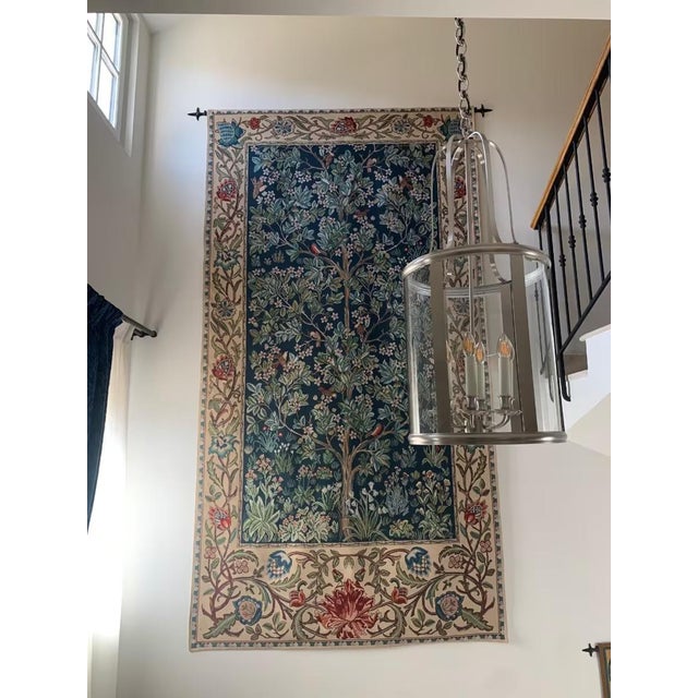 English Morris Garden – Grande Loom Woven Tapestry - 305 X 165 Cm (10’0” X 5’4”) - Requires Rod Size 5 For Sale - Image 3 of 3