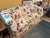 Traditional Vintage Lee Jofa "Loretta" Style Tropical Monkey & Botanical Pleated Skirt Sofa For Sale - Image 3 of 8