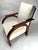 Art Deco Arched Sculptural Wooden Armchair, Italy, 1930s For Sale - Image 10 of 14