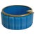 Faceted Turquoise Opaline Glass Ashtray with Gilt Brass Rim, Italy, 1950s For Sale - Image 10 of 10