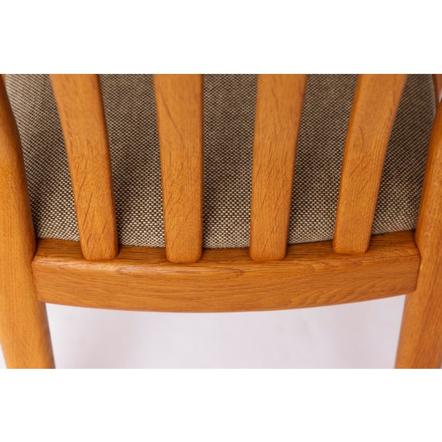 Vintage Danish Oak Armchairs from Dyrlund, 1970s, Set of 5 For Sale - Image 11 of 13