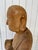 Antique Huge Carved Polychrome Wood Buddha Buddhist Monk on Lotus For Sale - Image 9 of 12