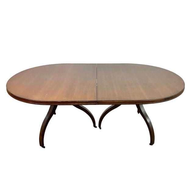 Hickory Chair Furniture Company Hickory Chair Ingold Made-to-Order Ash Oval Extension Dining Table For Sale - Image 4 of 14