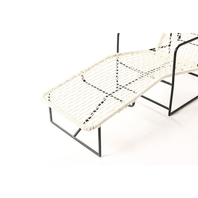 1990s Mid Century Bronze Patio Reclining Chaise Lounges – Kurt Voss Metals, Attributed For Sale - Image 10 of 12