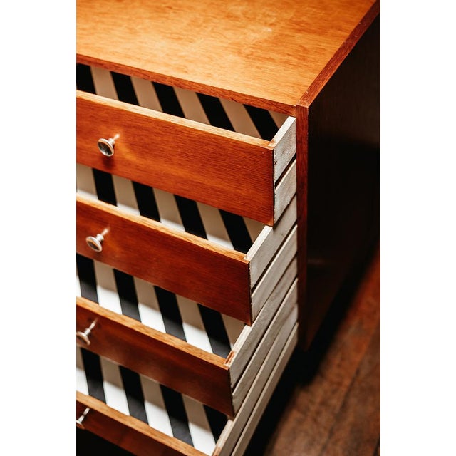 1960s Mid-Century Wood Commode, 1960s For Sale - Image 5 of 9