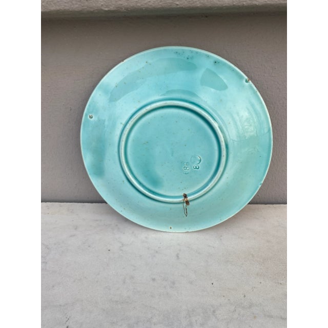 Villeroy & Boch Majolica Plate Puppies Villeroy & Boch, Circa 1890 For Sale - Image 4 of 5